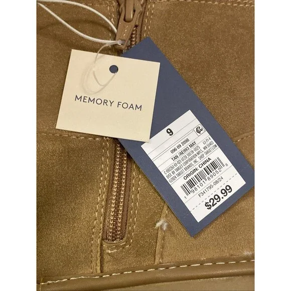 Universal Thread Women's May Faux Suede Booties Tan Size 9 Memory Foam New - Picture 15 of 16